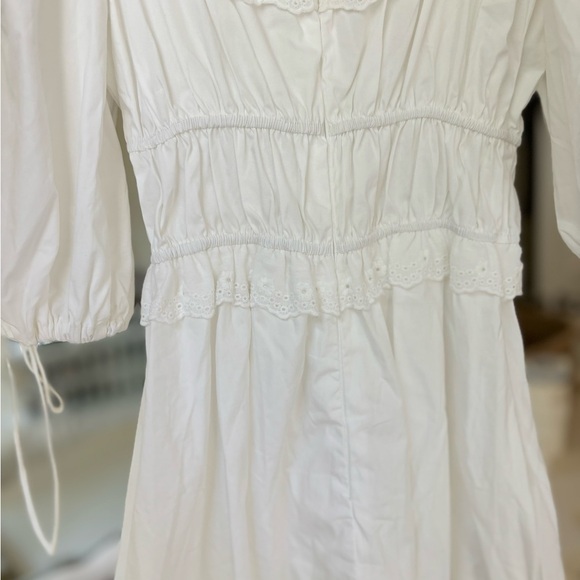 Cottage Core white Mini Dress - Picture 5 of 7